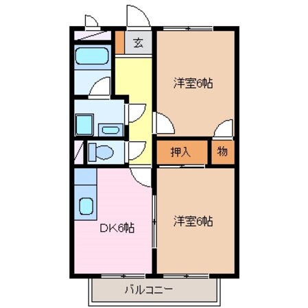 日永駅 徒歩15分 1階の物件間取画像